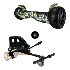 Off Road Hoverboard 8,5 inch Camo Green actie